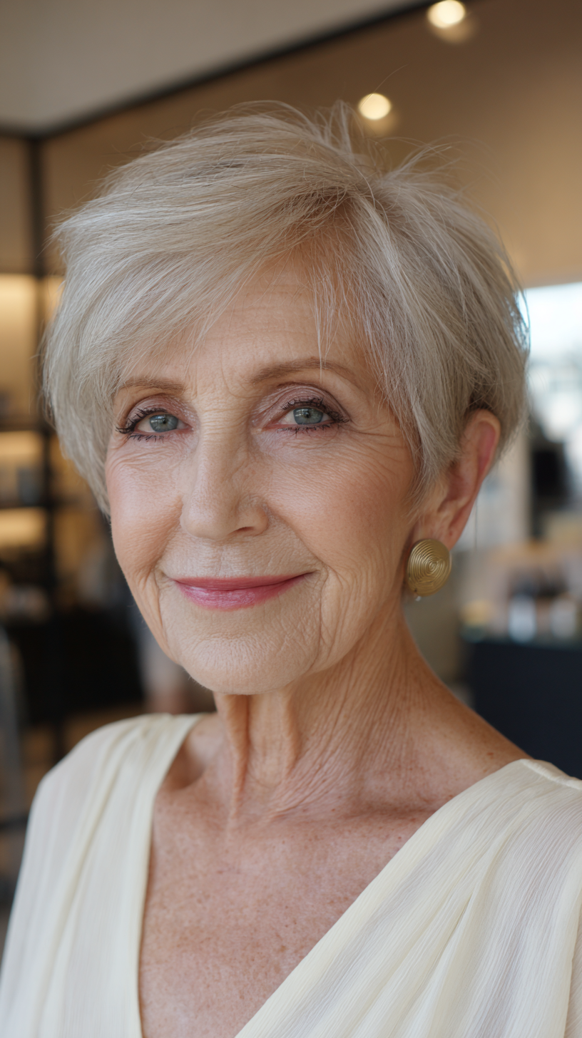 Chic Short Textured Cut with Soft Layers