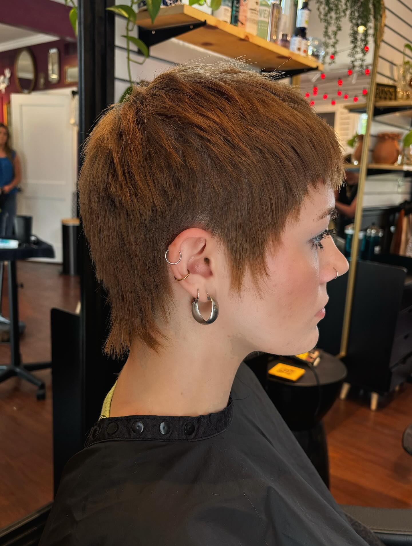 Choppy Textured Pixie Mullet with Defined Layers