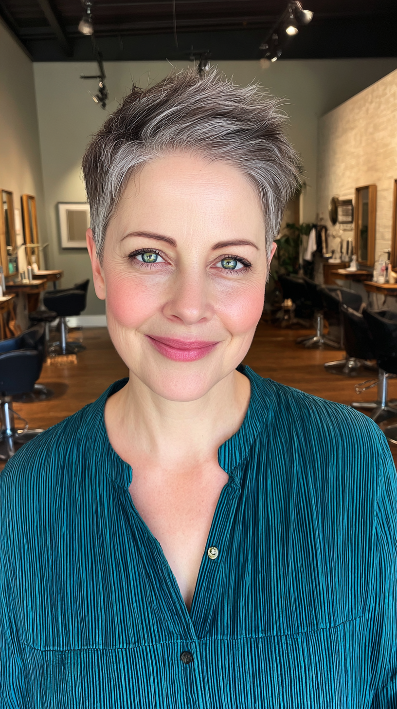 Modern Pixie Cut with Textured Layers