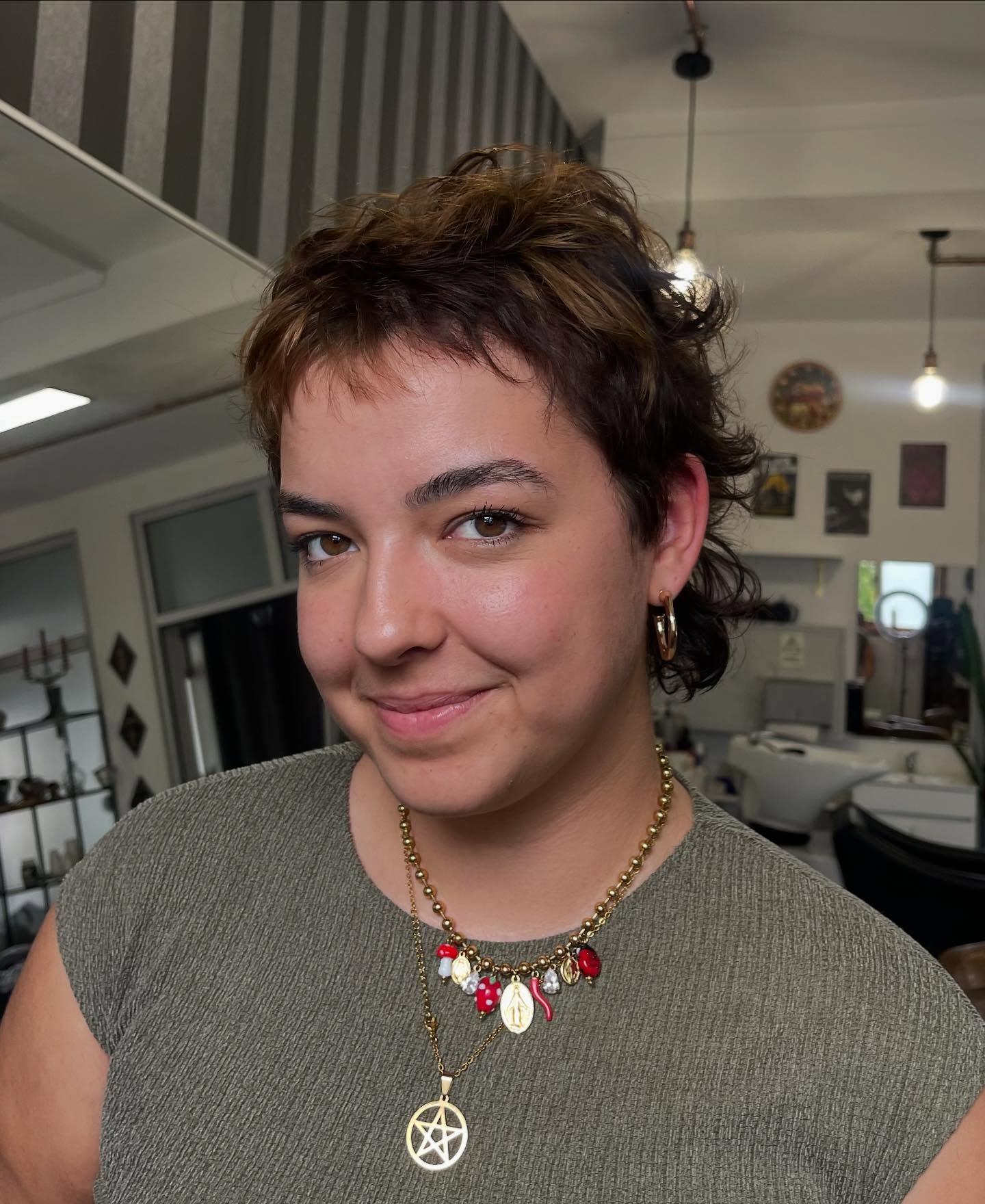 Trendy Textured Pixie Mullet with Defined Layers