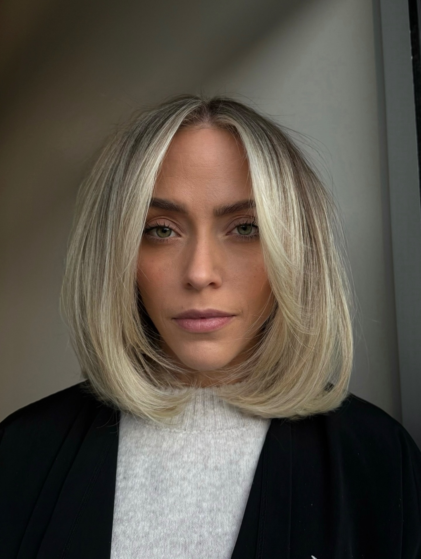 Chic Blunt Bob with Subtle Face Framing