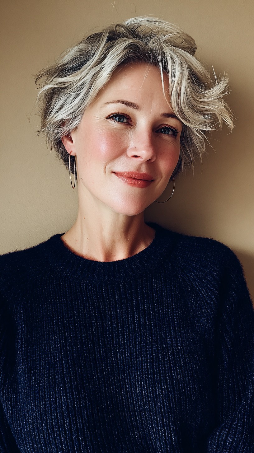 Effortlessly Chic Tousled Pixie Bob