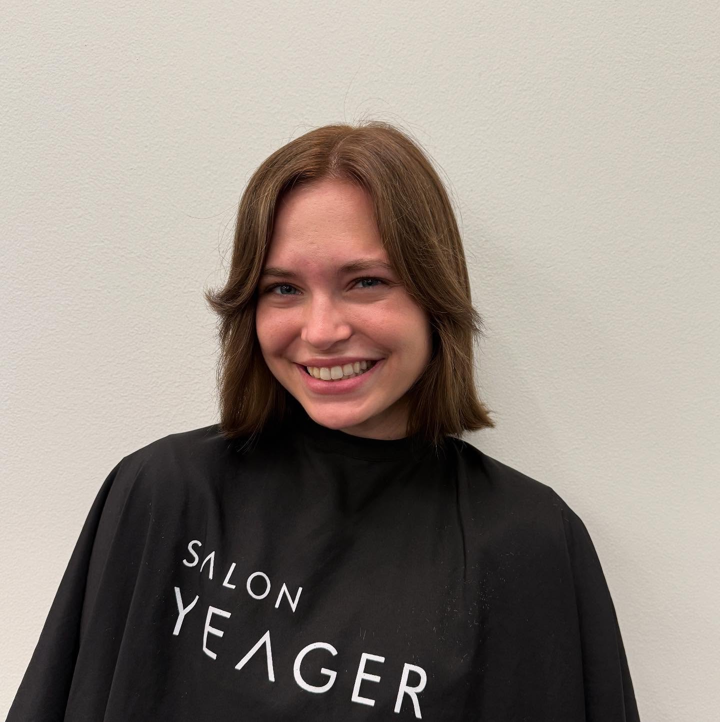 Modern Chestnut Bob with Natural Flow