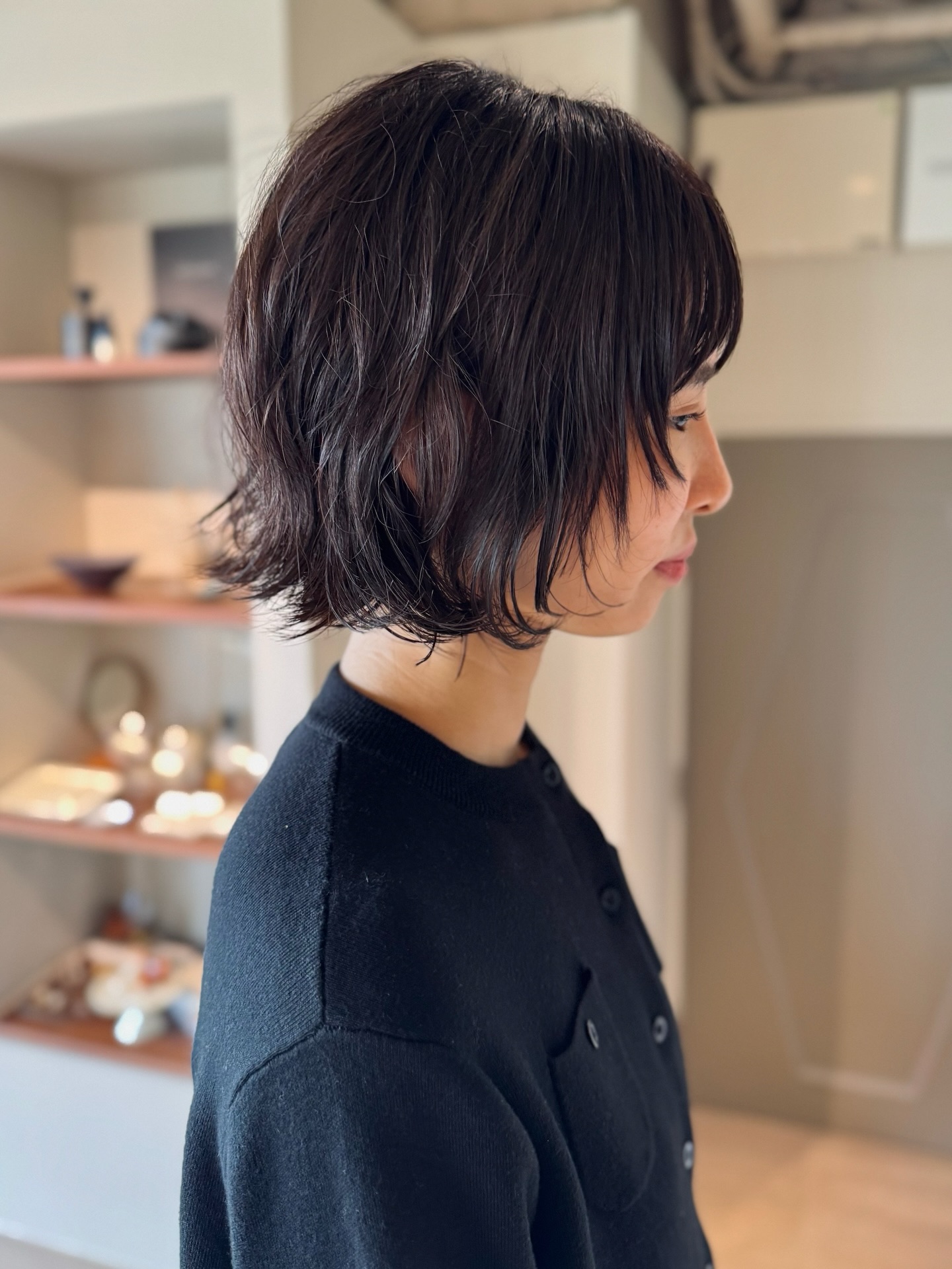 Modern Textured Bob with Feathered Bangs