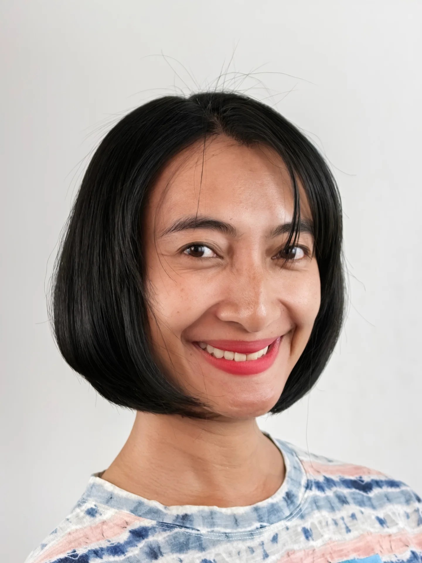 Polished Inverted Bob with a Feathery Finish