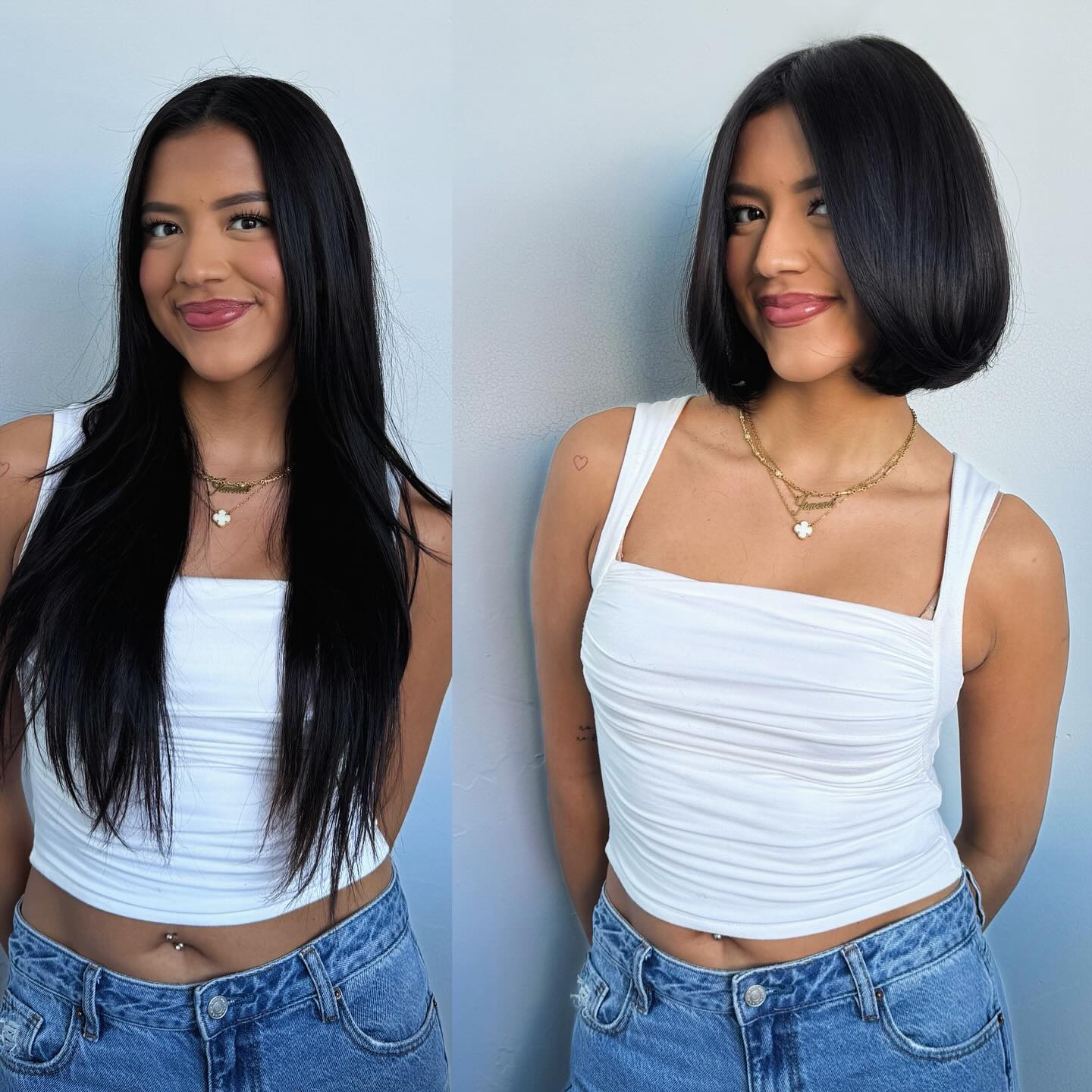 Sleek A-Line Bob with Glossy Finish