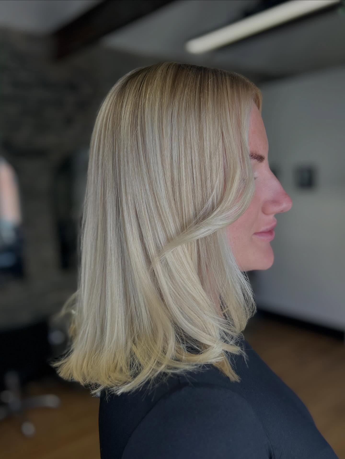 Softly Textured Long Bob with Subtle Layers