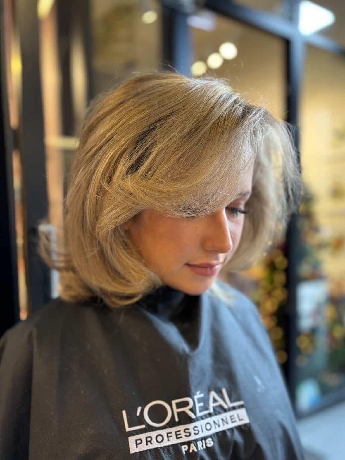 Textured Ash Blonde Bob with Soft Volume