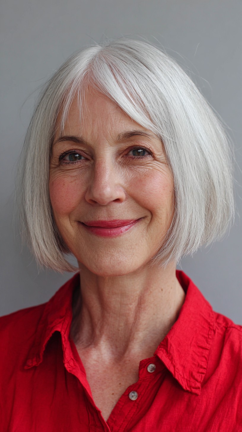 Timeless Silver Bob with Natural Flow