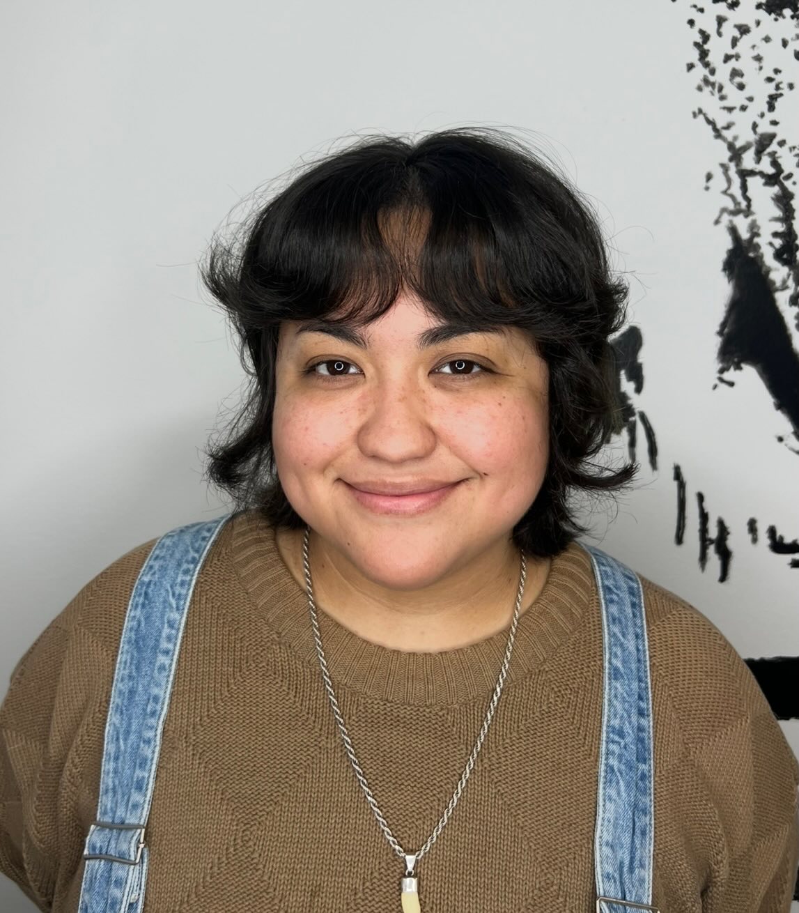 Chic Curved Bangs with Soft Bob