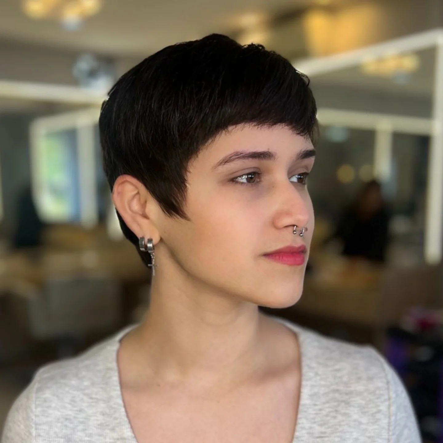 Chic Textured Pixie with Tapered Sides