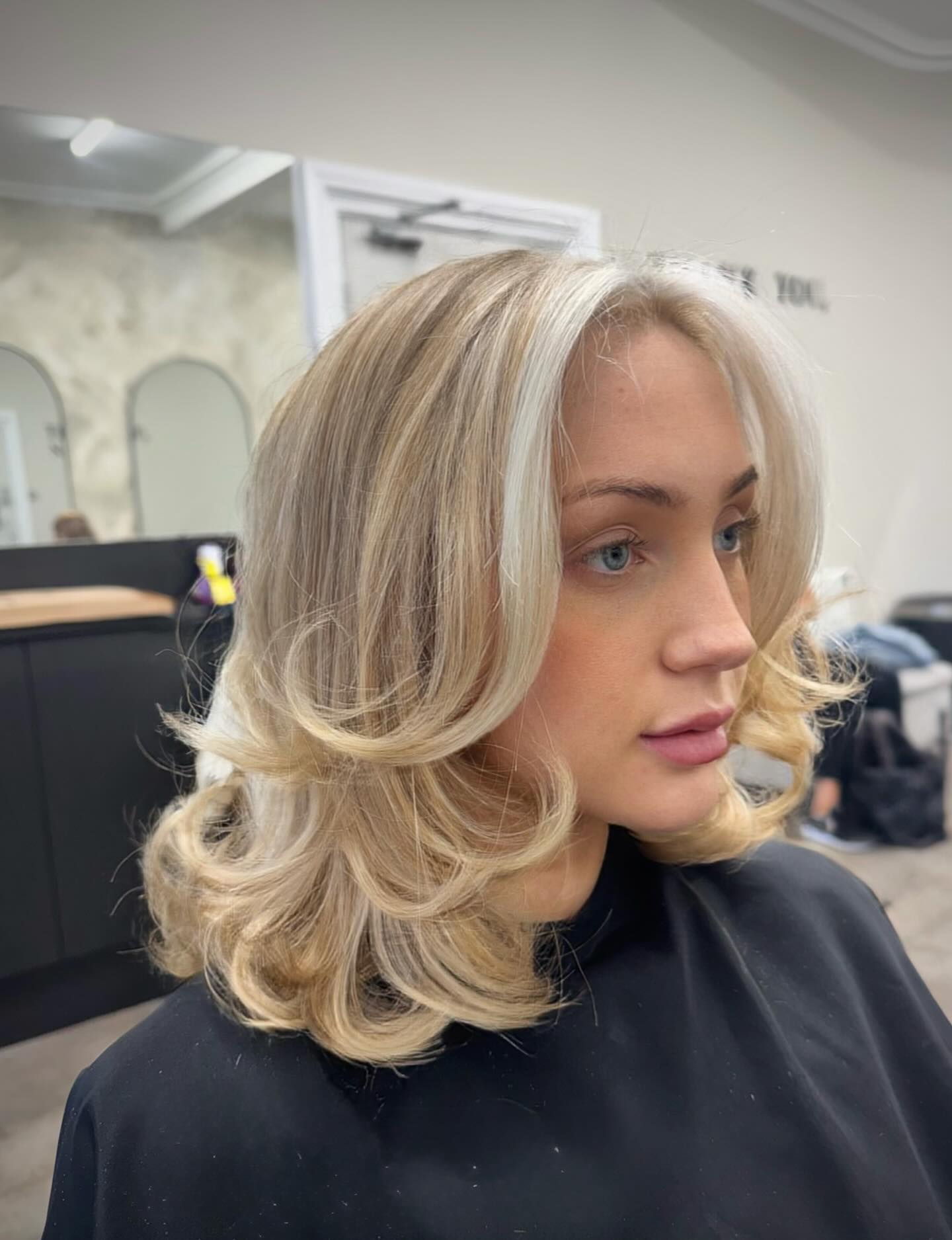 Platinum Blonde Modern Wave Bob
