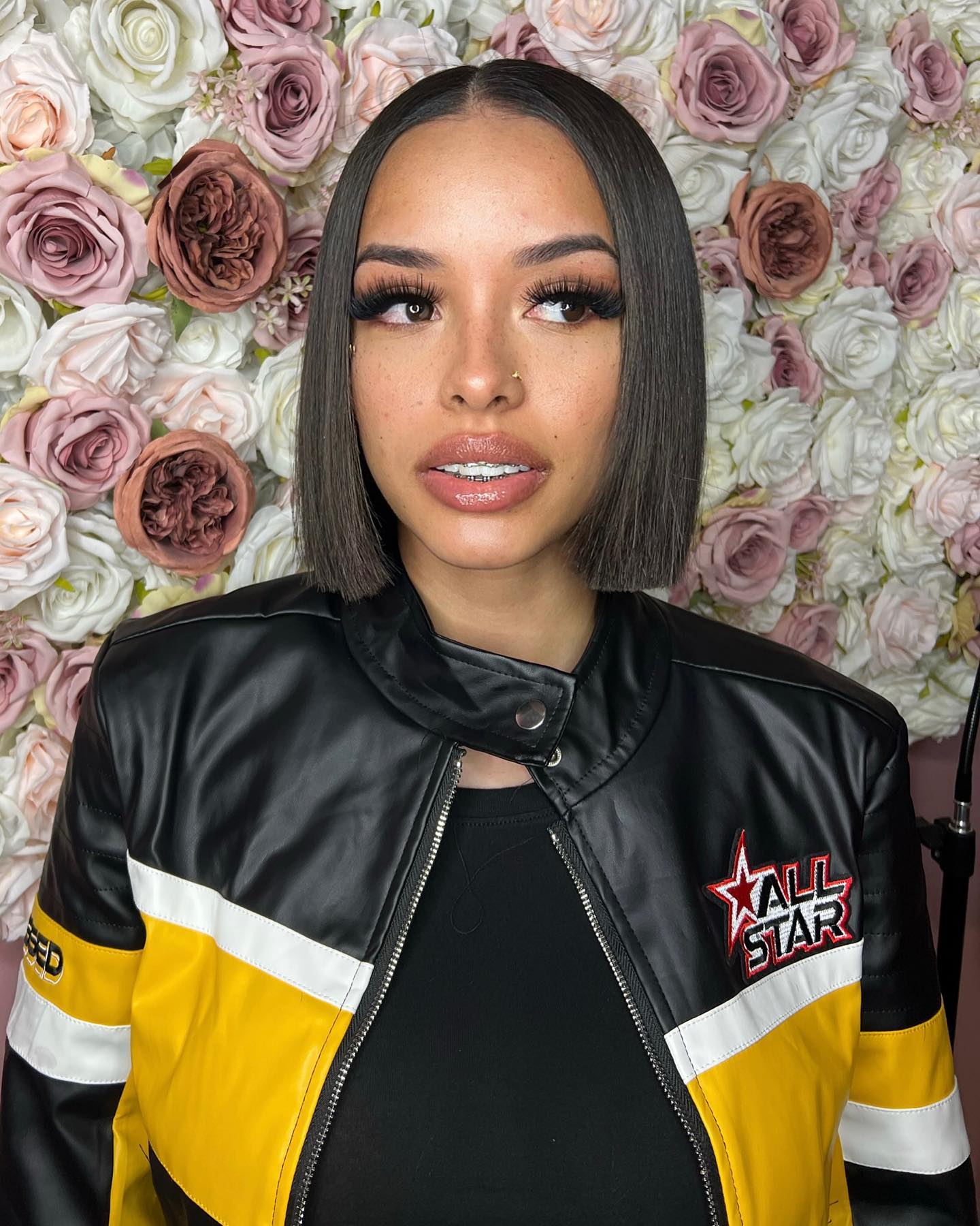 Sleek Blunt Bob with Glossy Finish