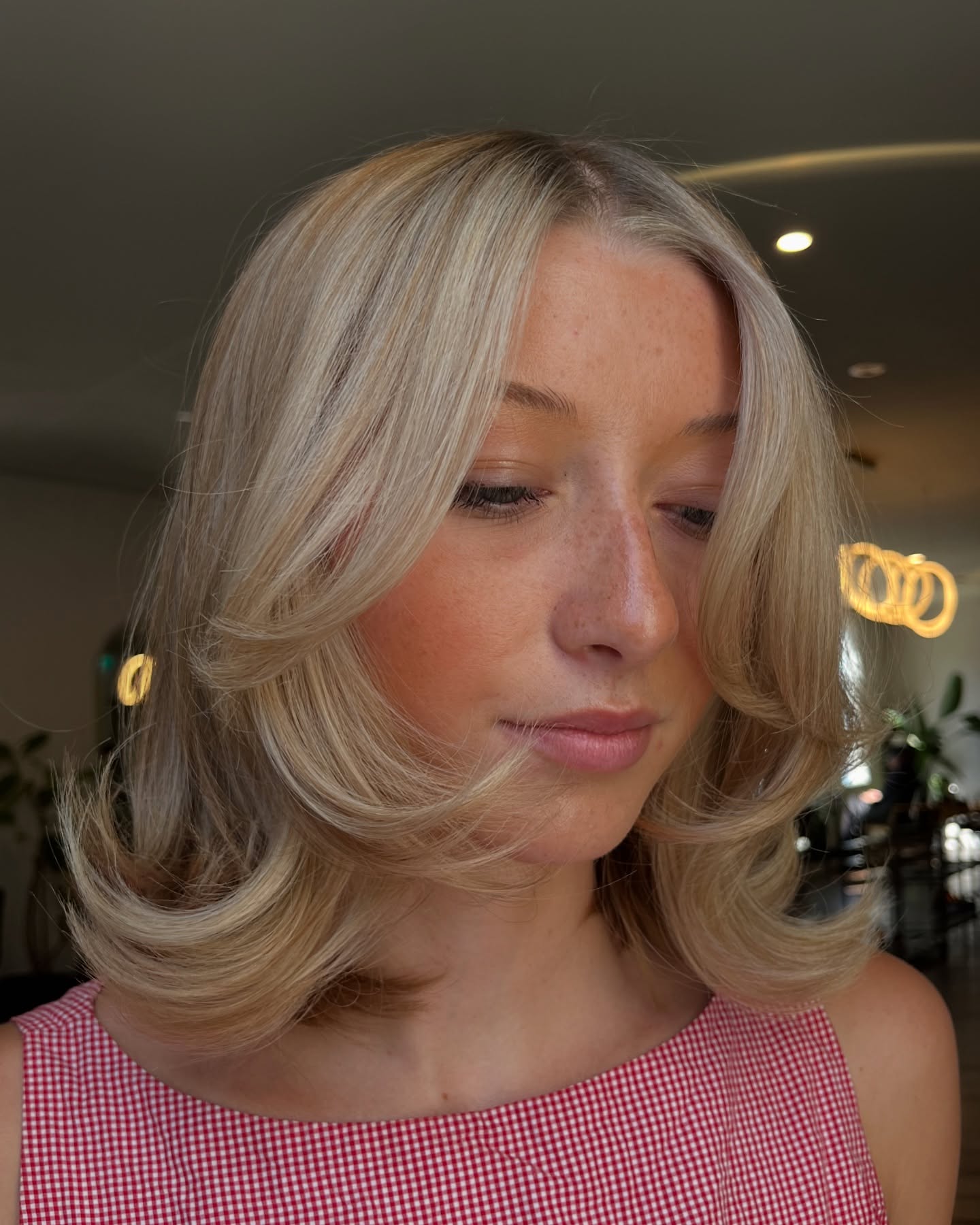 Softly Sculpted Creamy Blonde Waves
