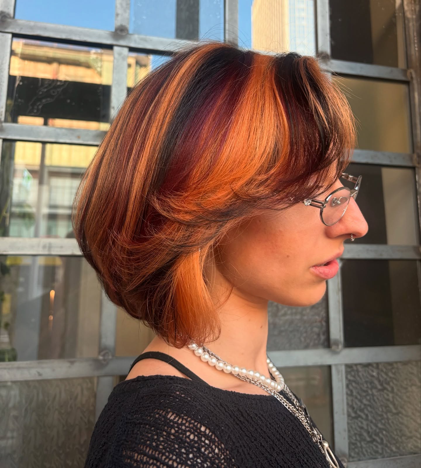 Vibrant Copper Layers with Bold Streaks
