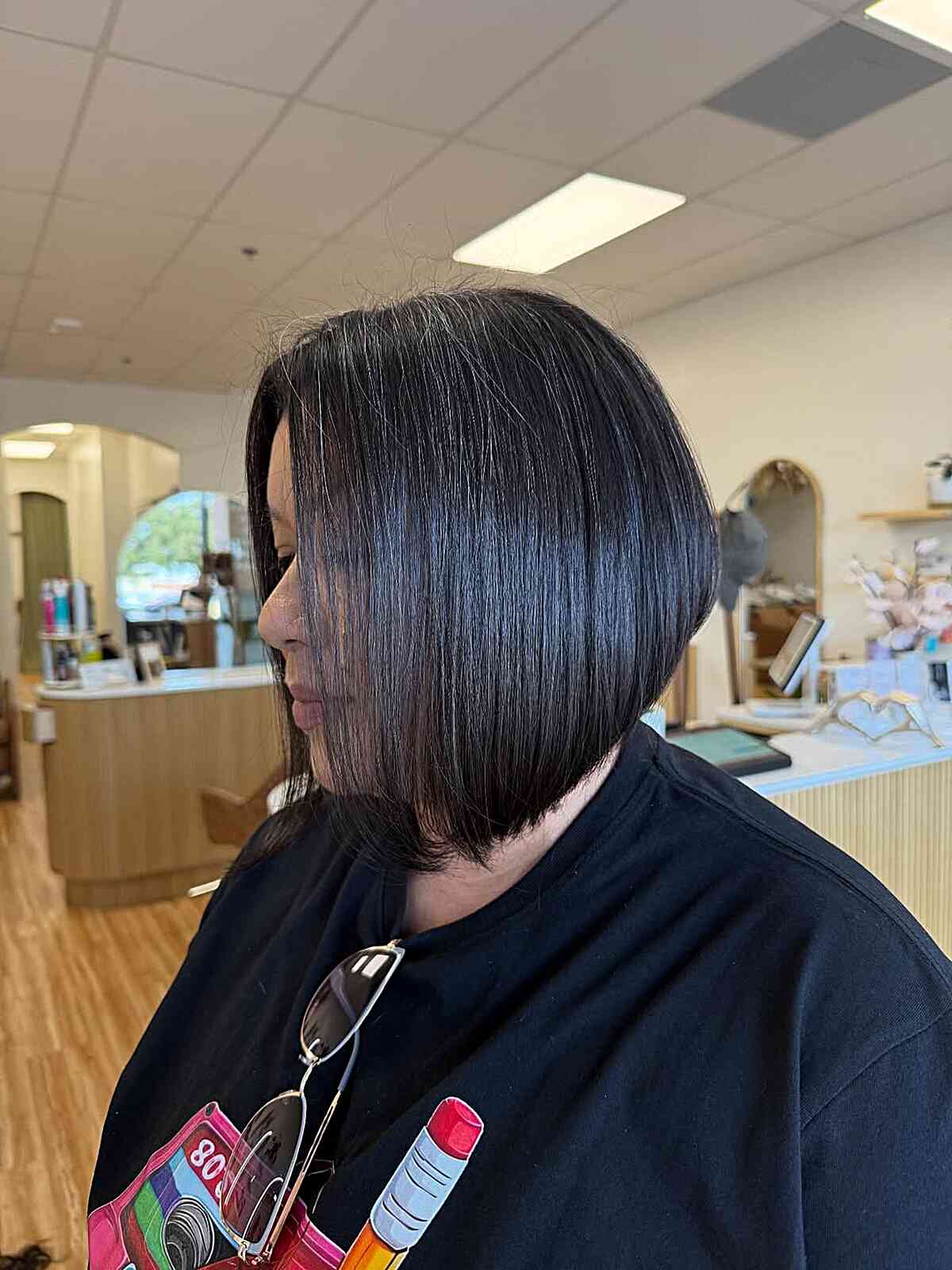 Modern Angled Bob with Subtle Layers