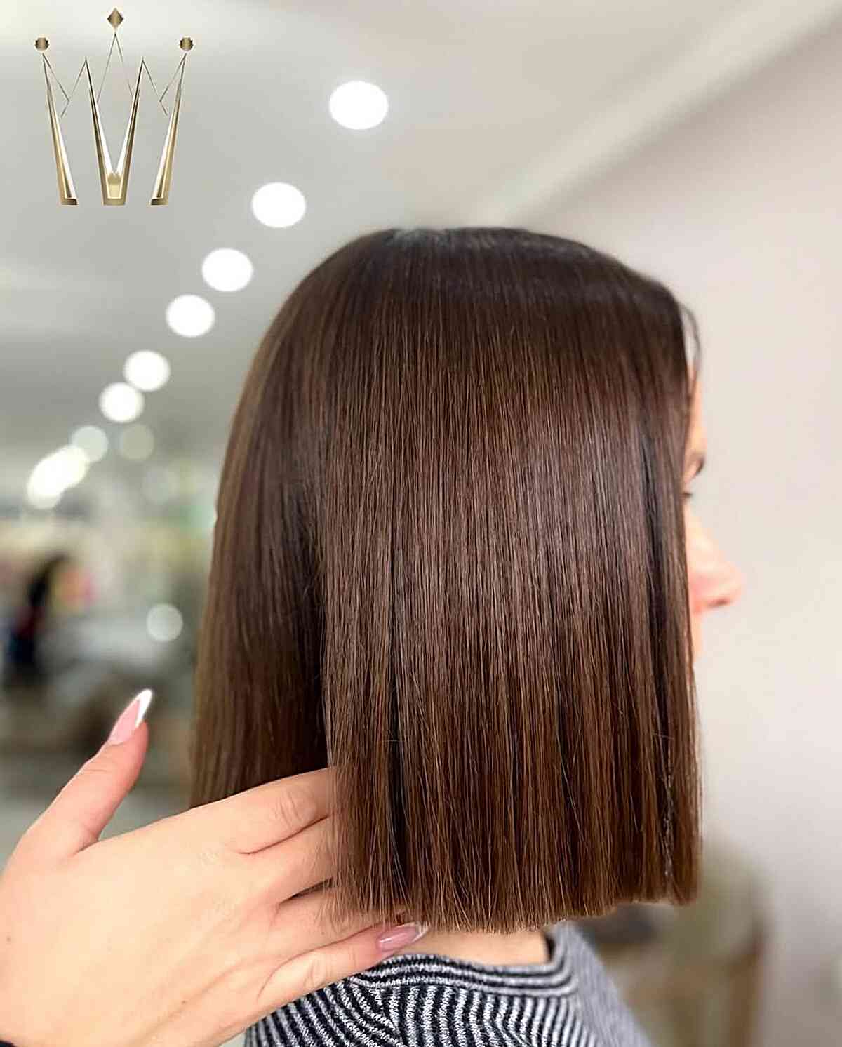 Sleek Straight Bob with Blunt Ends