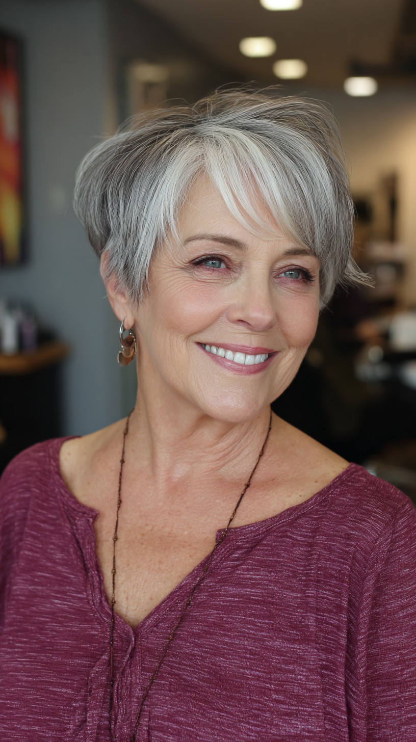 Dynamic Silver Fade with Textured Layers