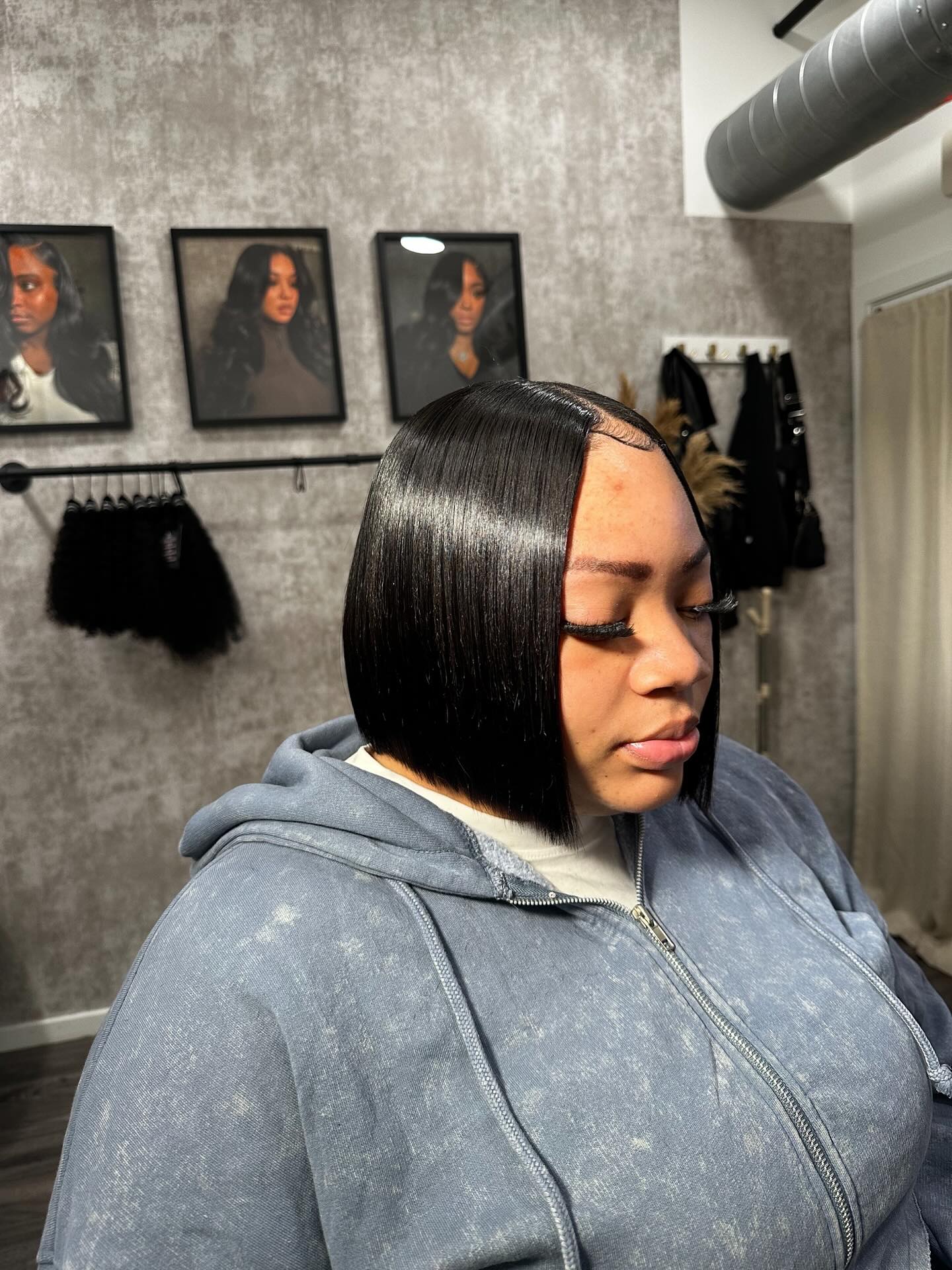 Glossy Straight A-Line Bob with Subtle Layers