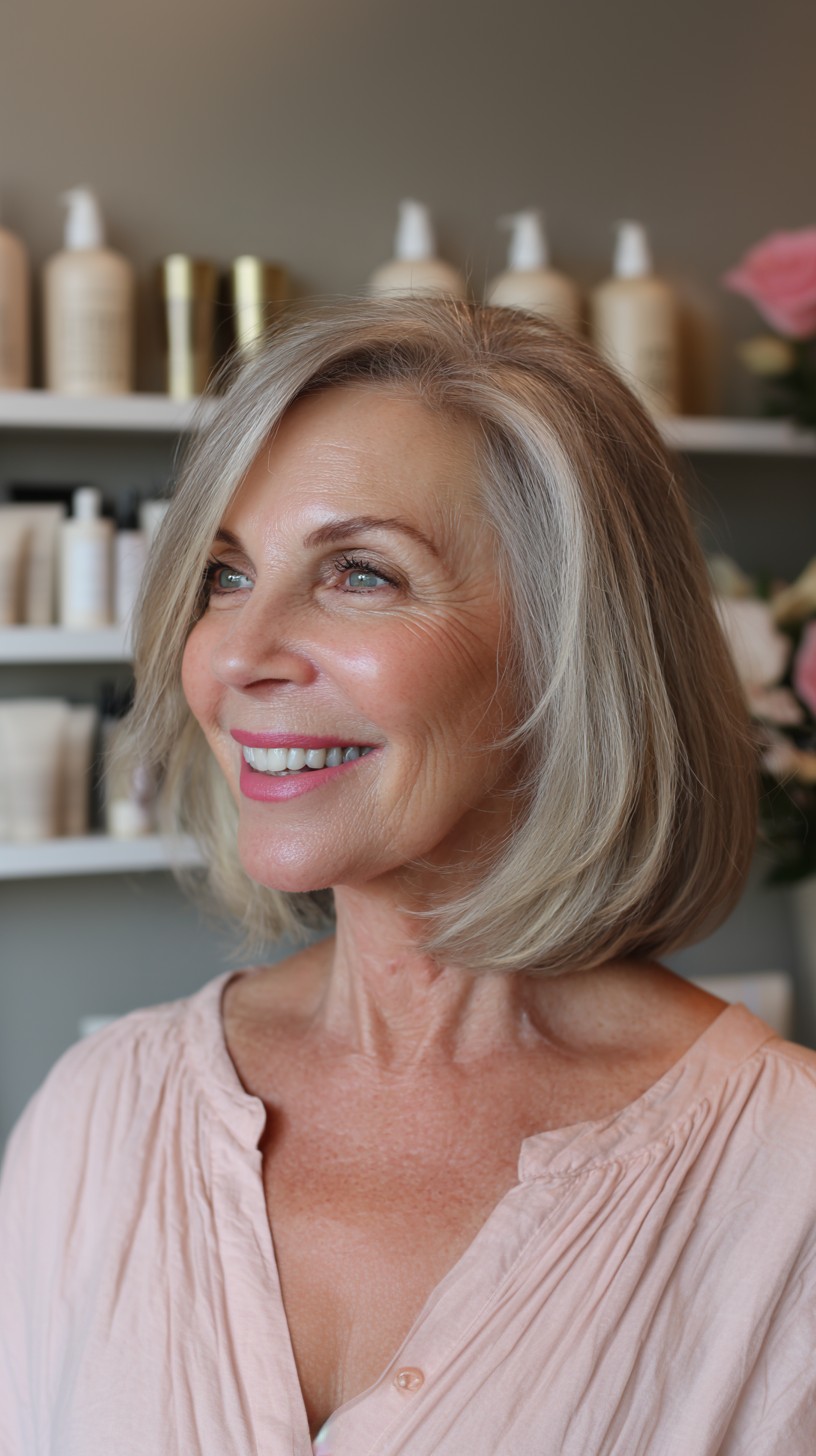 Graceful Silver Gradient with Soft Layers