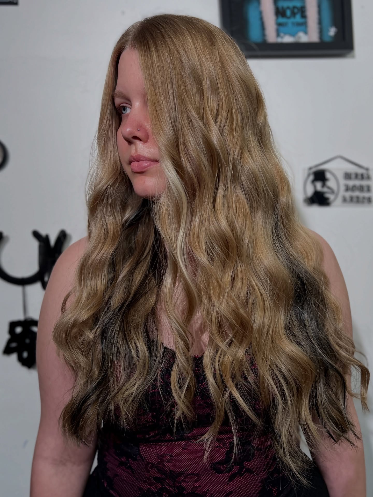 Toasted Almond Waves with Soft Contrasting Ends