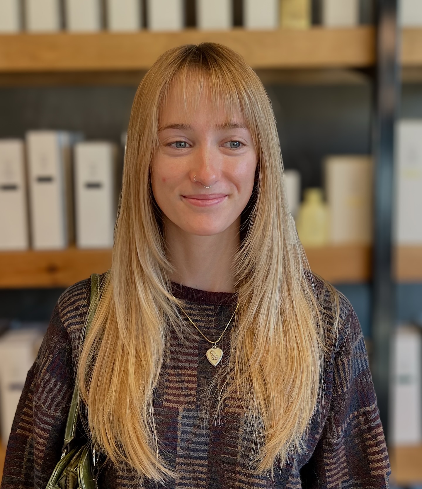 Long Silky Layers with Soft Wispy Bangs