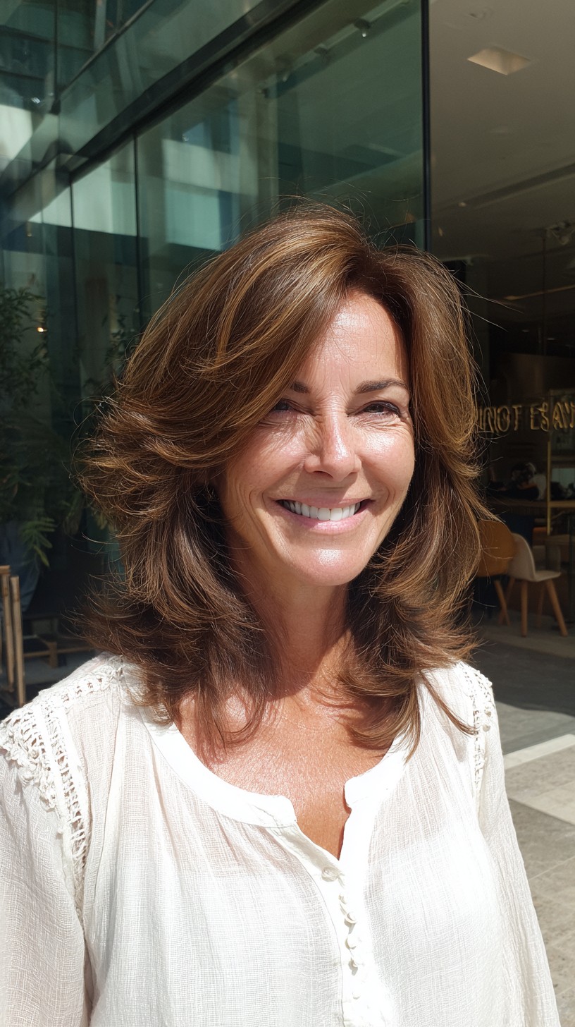 Refined Caramel Waves with Natural Texture