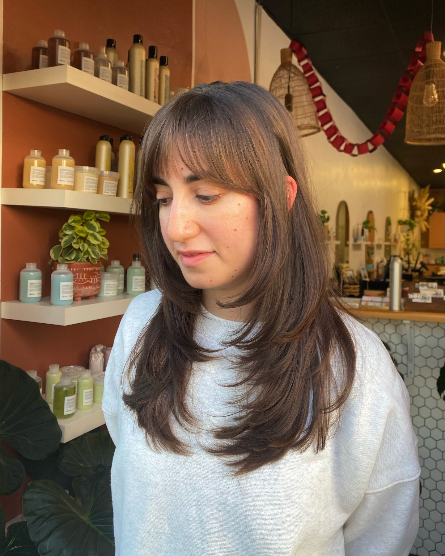 Soft Layered Cut with Wispy Bangs
