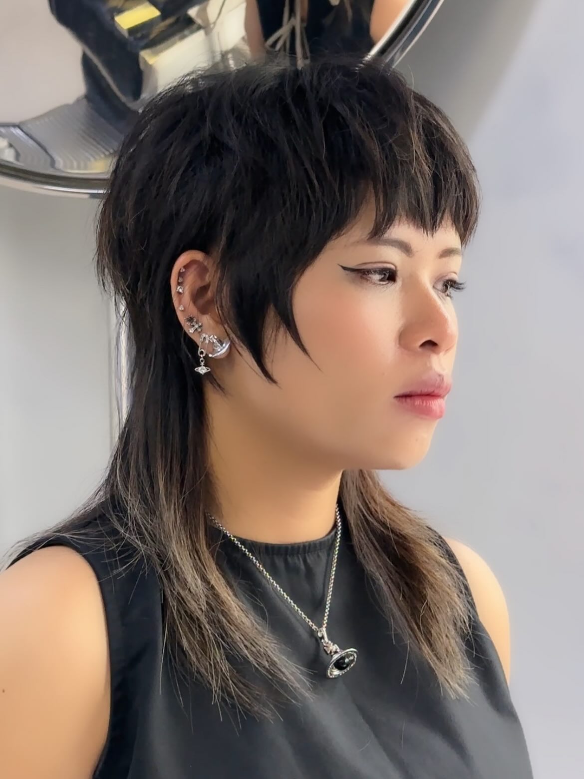 Chic Asymmetrical Layered Wolf Cut