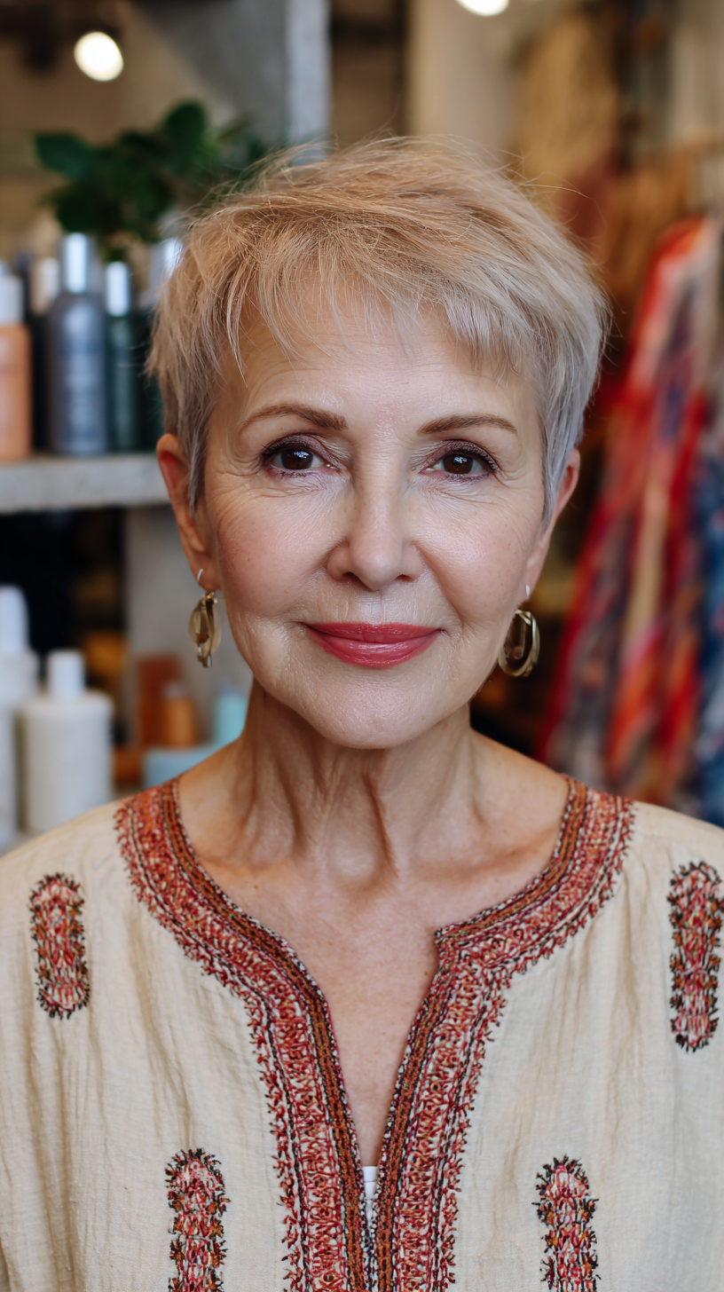 Chic Soft Pixie Cut with Textured Layers