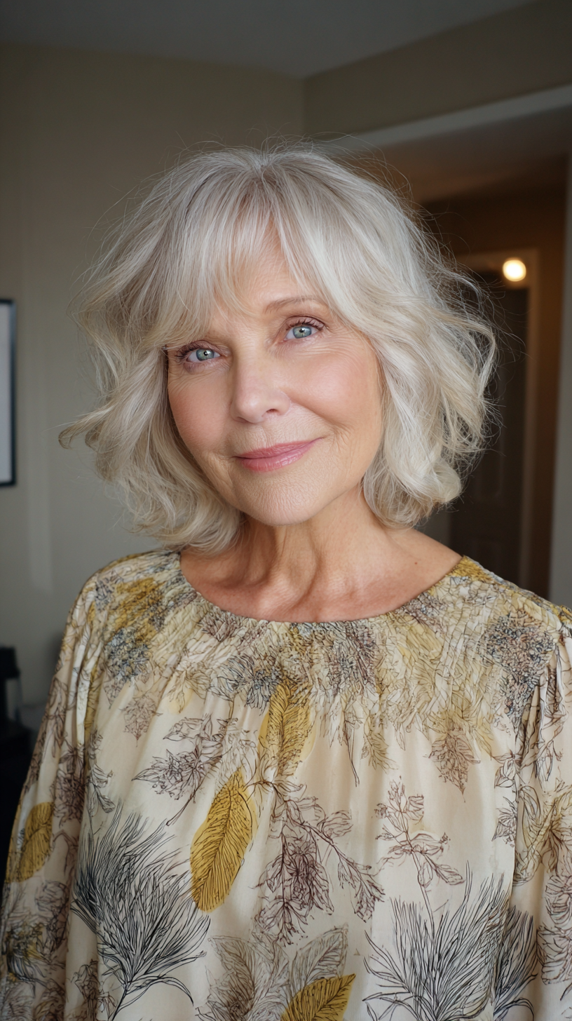 Chic Soft Wavy Bob with Gentle Layers