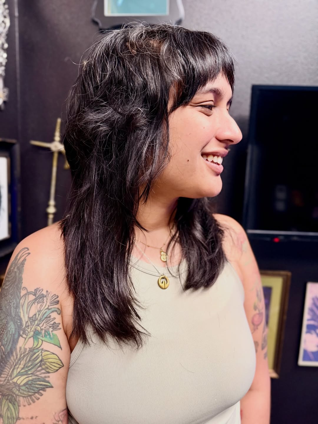 Effortlessly Tousled Mid-Length Wolf Cut