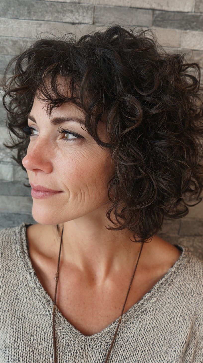 Lustrous Espresso Spiral Curls for Fine Hair