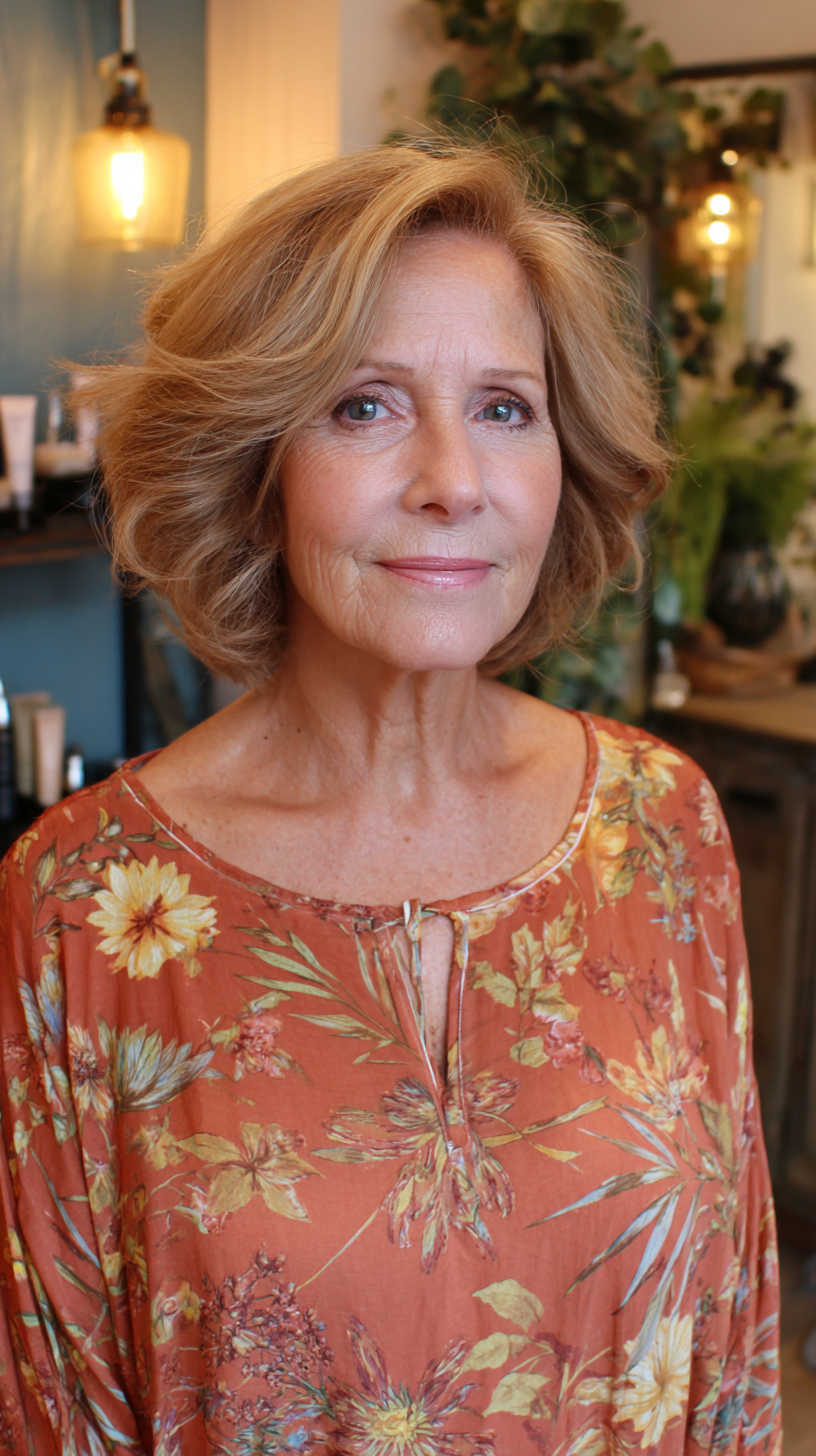 Softly Layered Bob with Natural Texture