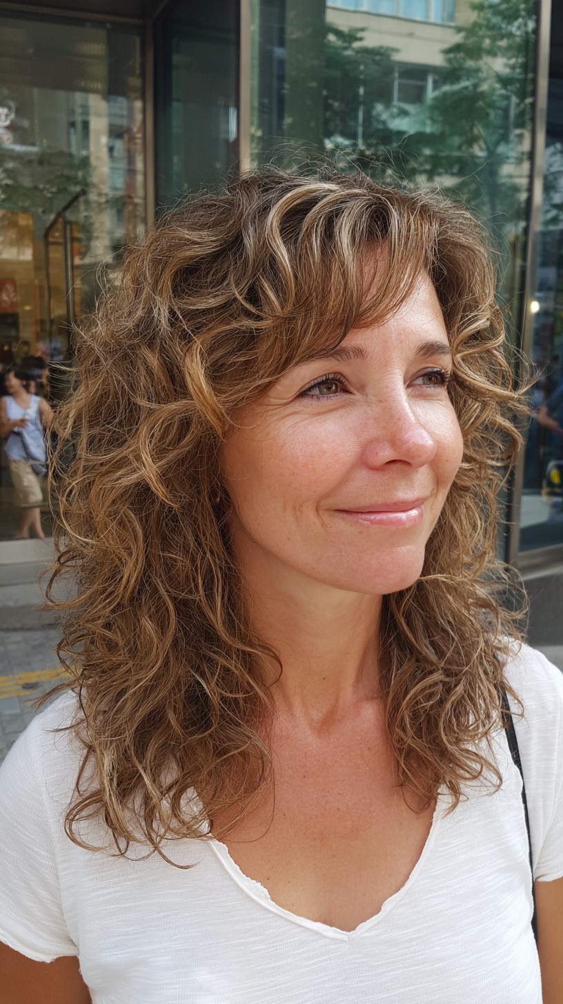 Sunlit Cinnamon Waves with Feathered Fringe