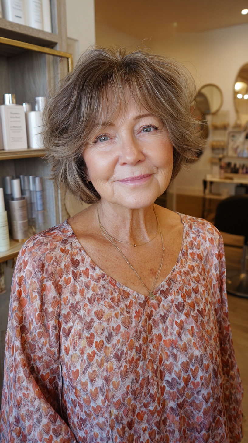 Textured Short Bob with Soft Layers