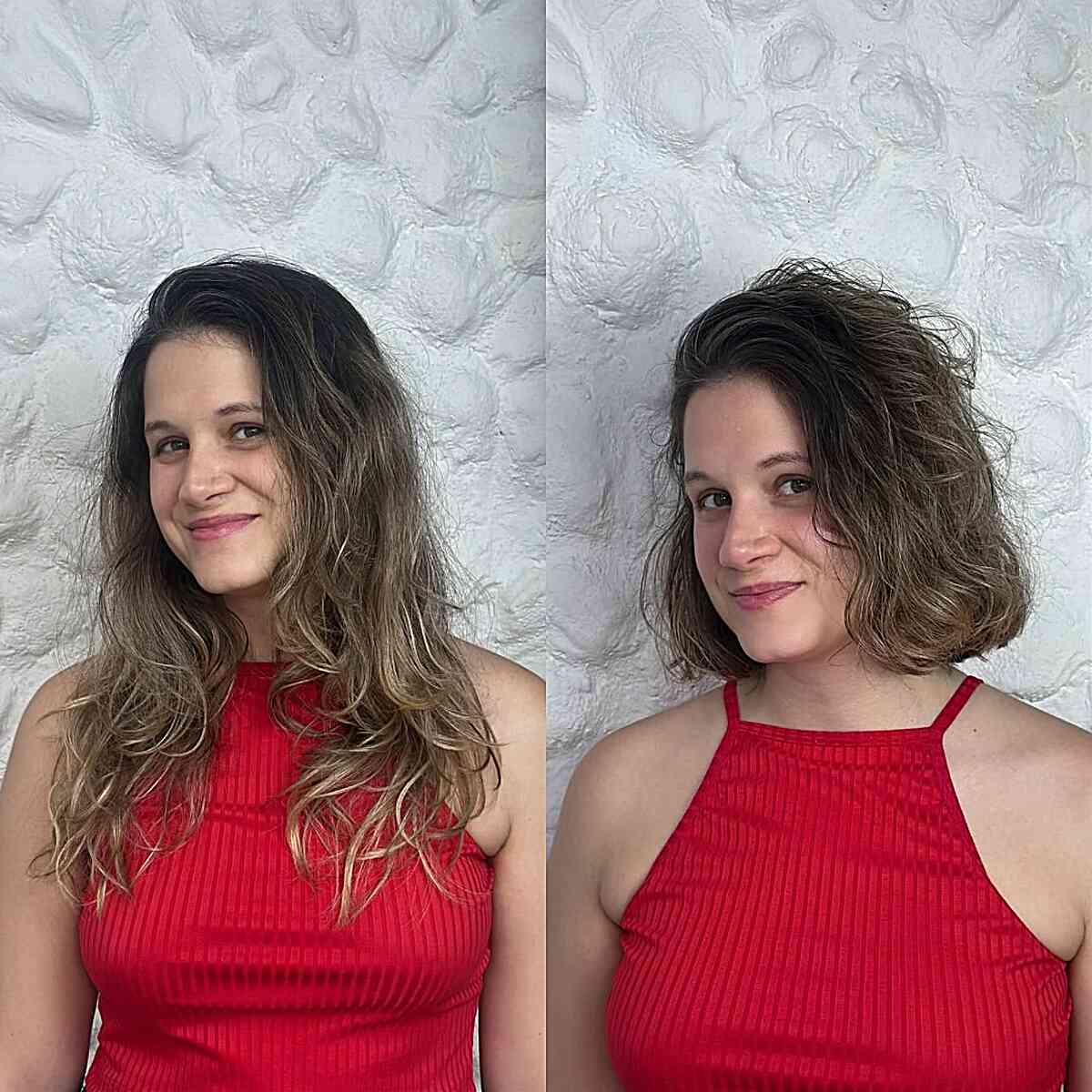 Textured Short Bob with Soft Waves