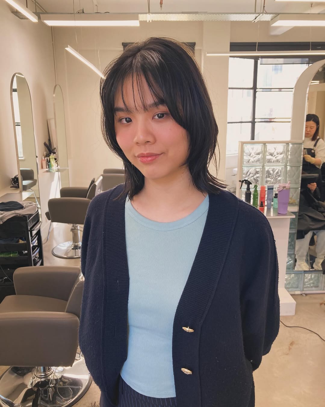 Chic Asymmetrical Bob with Textured Fringe