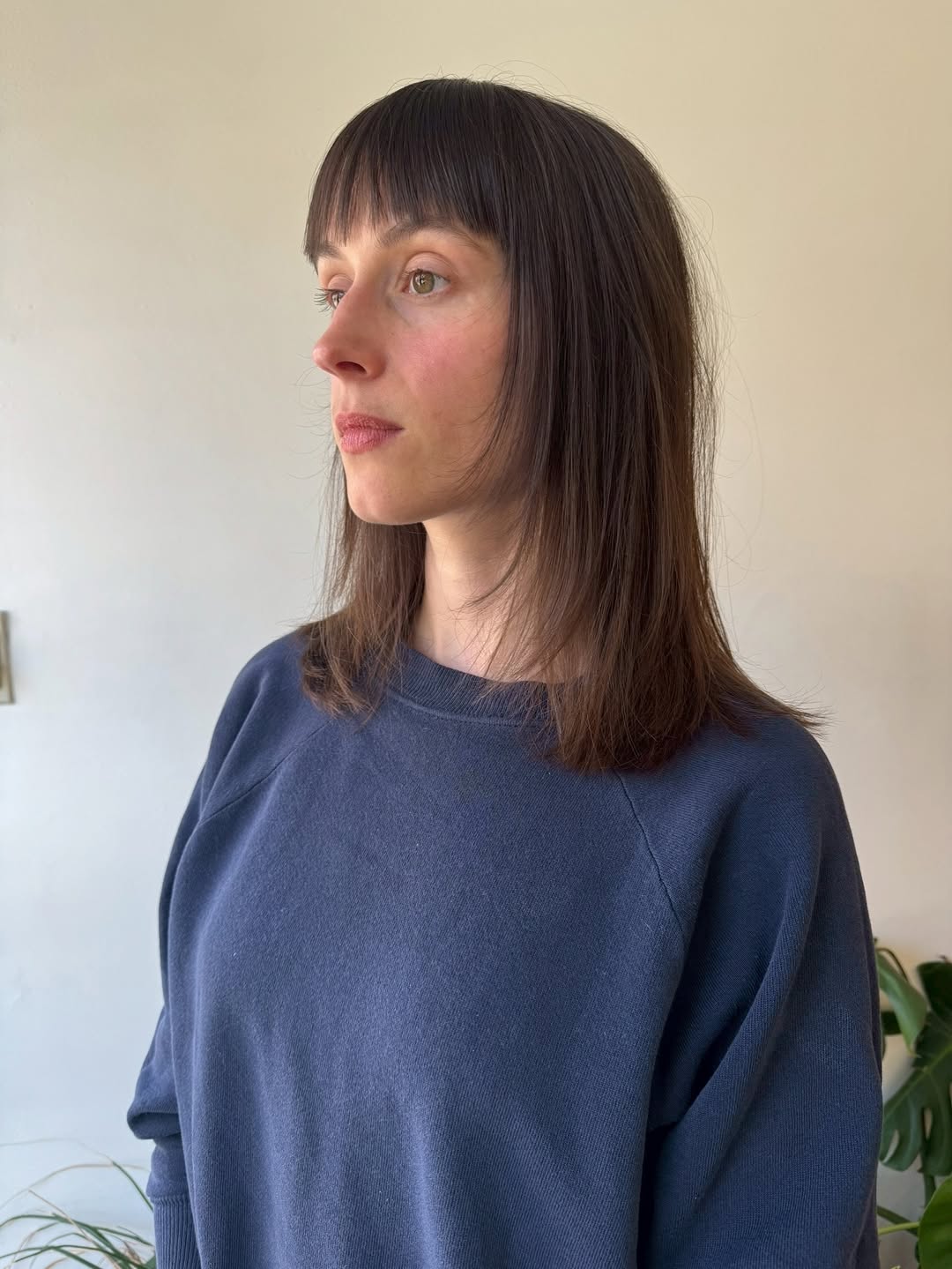 Effortlessly Chic Blunt Bob with Bangs