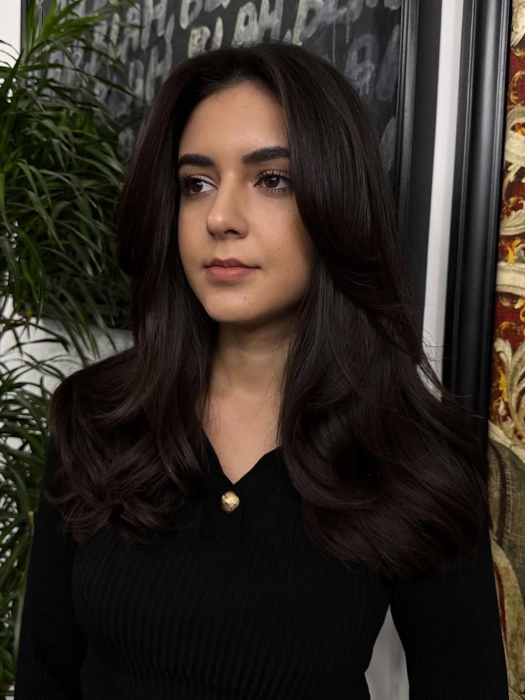 Elegant Deep Espresso Waves with Subtle Volume