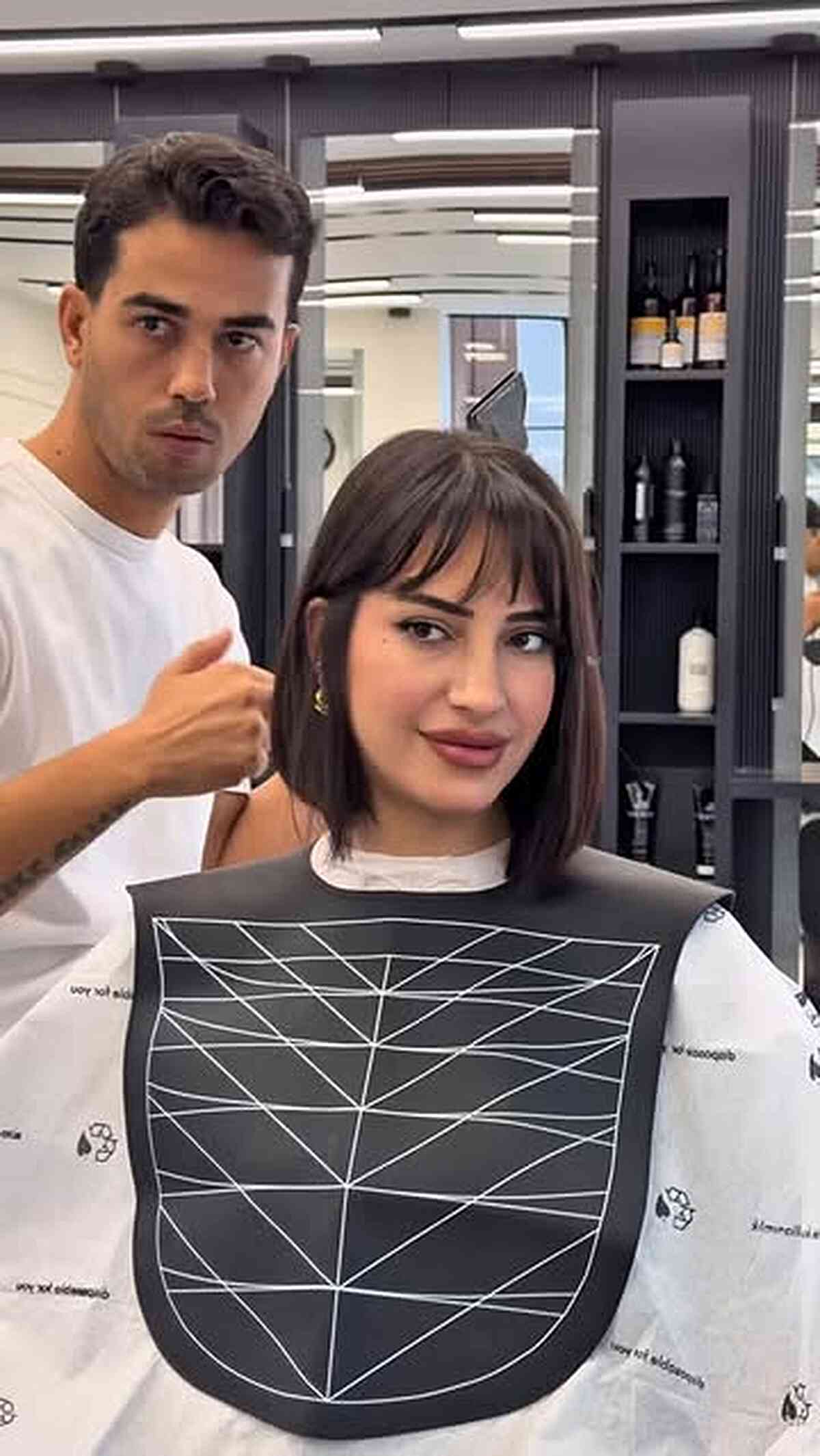 Sleek Straight Bob with Bangs