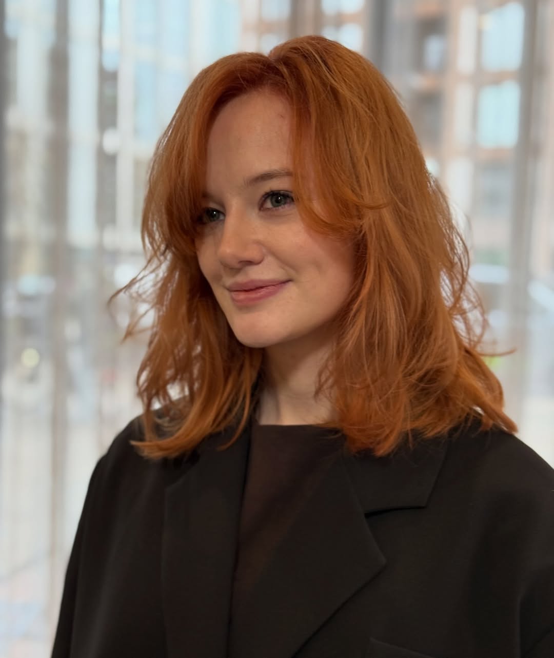 Vibrant Auburn Tousled Layers