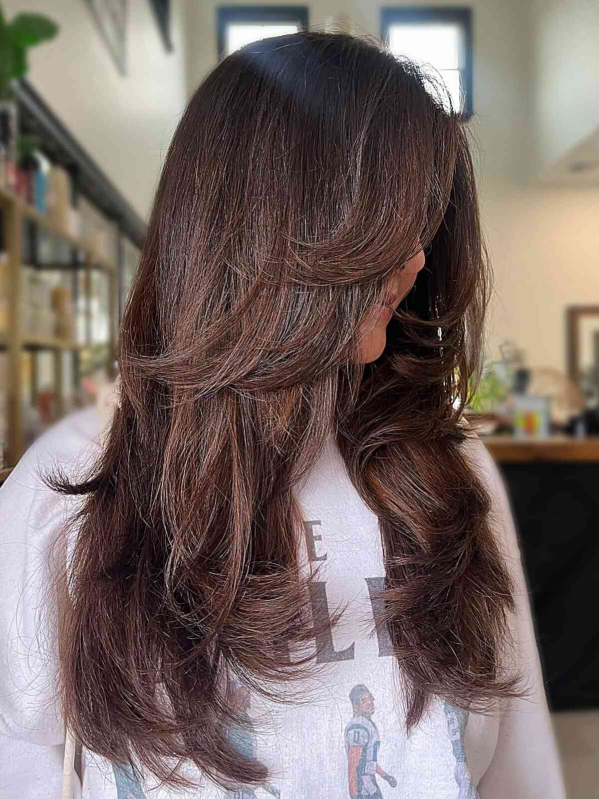 Long Layered Hair with Soft Face-Framing Layers