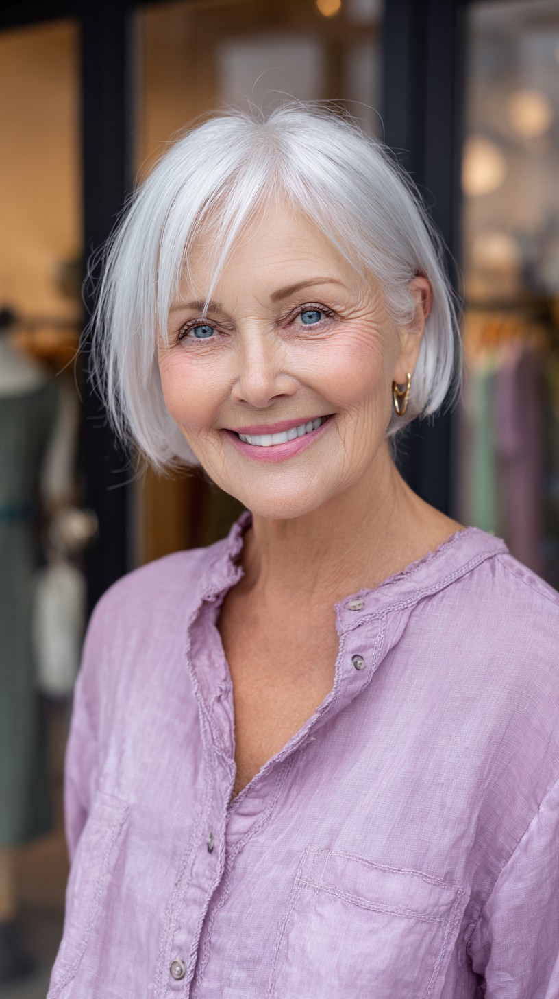 Platinum Silver Luminous Layered Lob