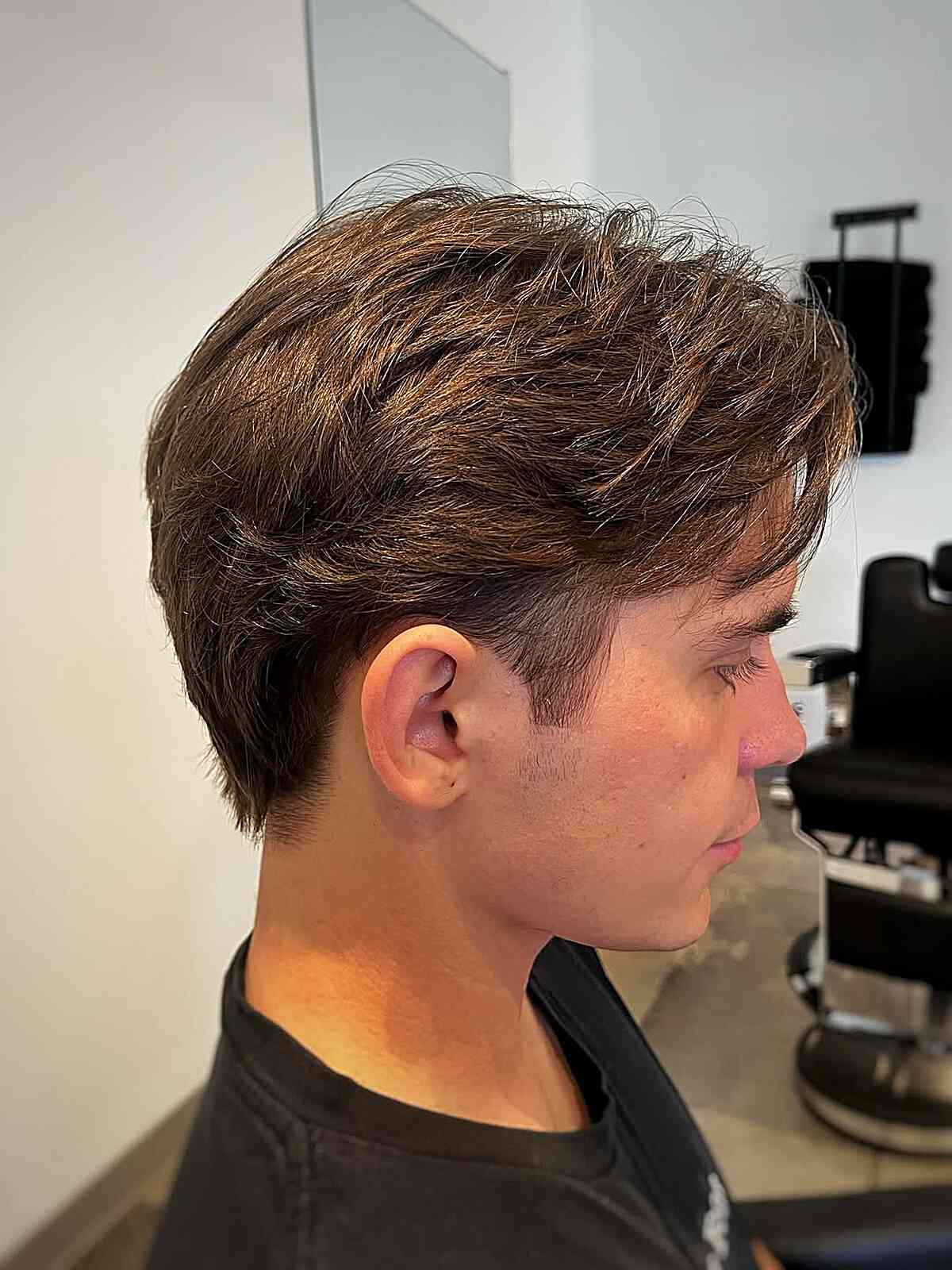 Textured Short Haircut with Subtle Layers