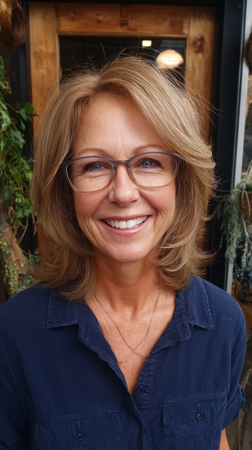Timeless Soft Layered Bob for Women Over 60