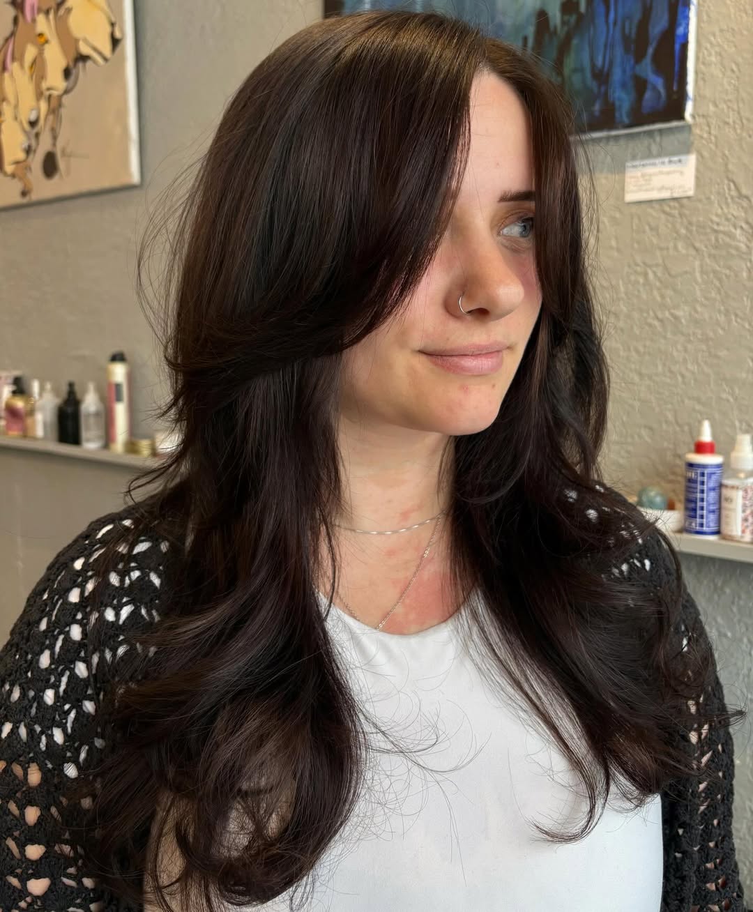 Deep Chocolate Waves with Delicate Layering