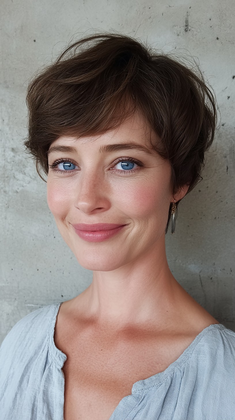 Effortless Short Textured Pixie Cut