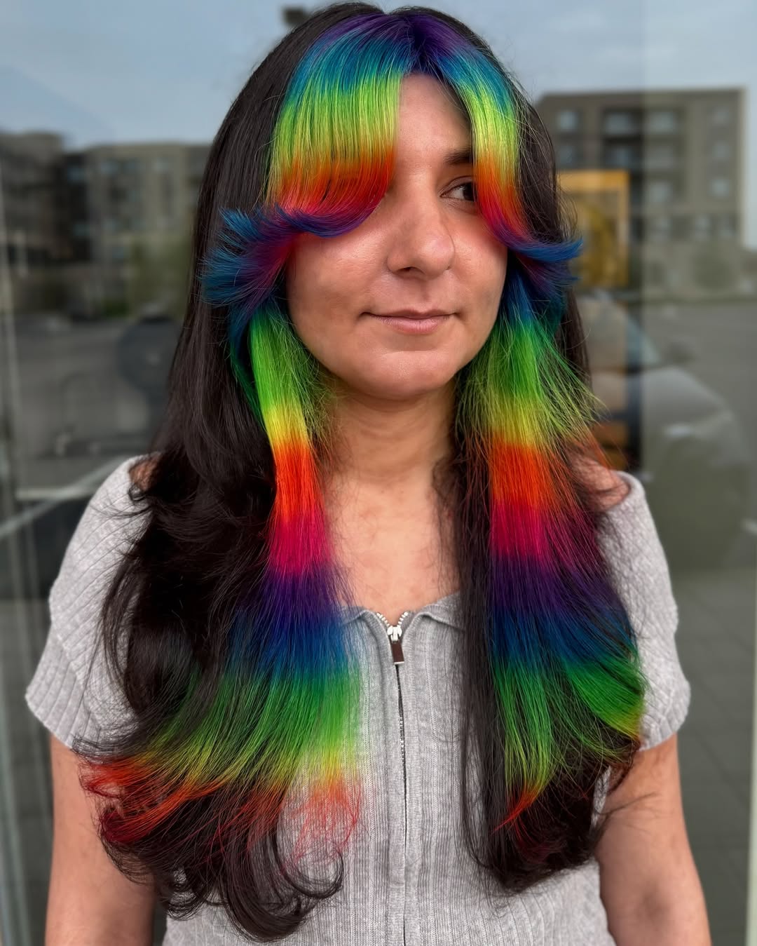 Luminous Rainbow Prism on Long Layers