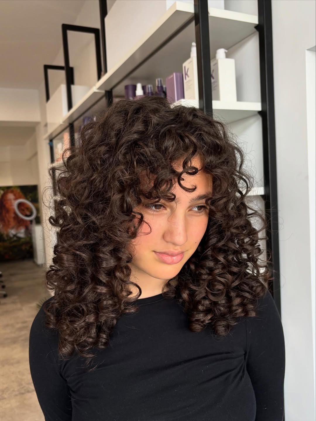Luxurious Layered Natural Curly Cut